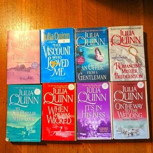 Bridgerton paperback book set - by Julia Quinn